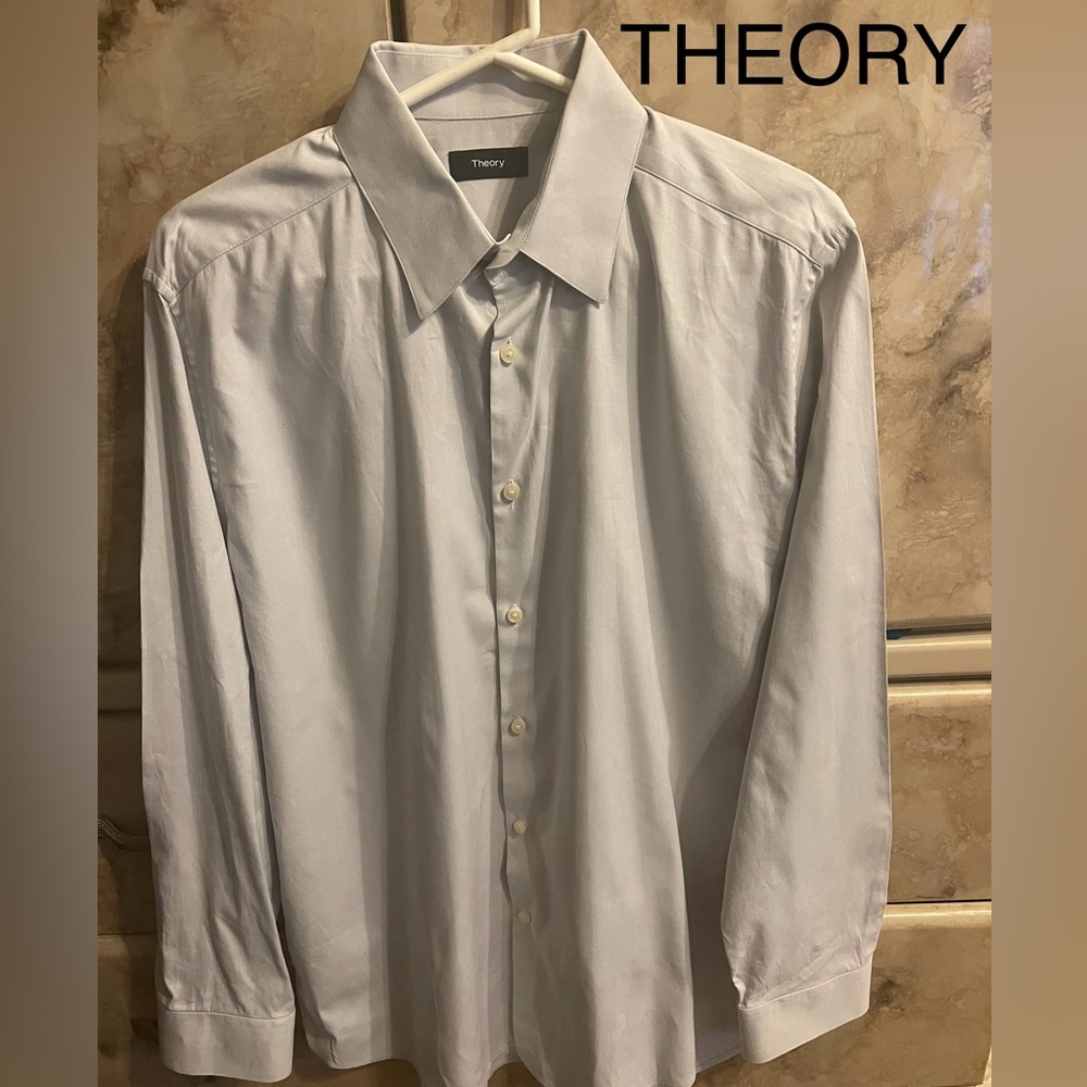 Theory Shirt Dover Grey Large